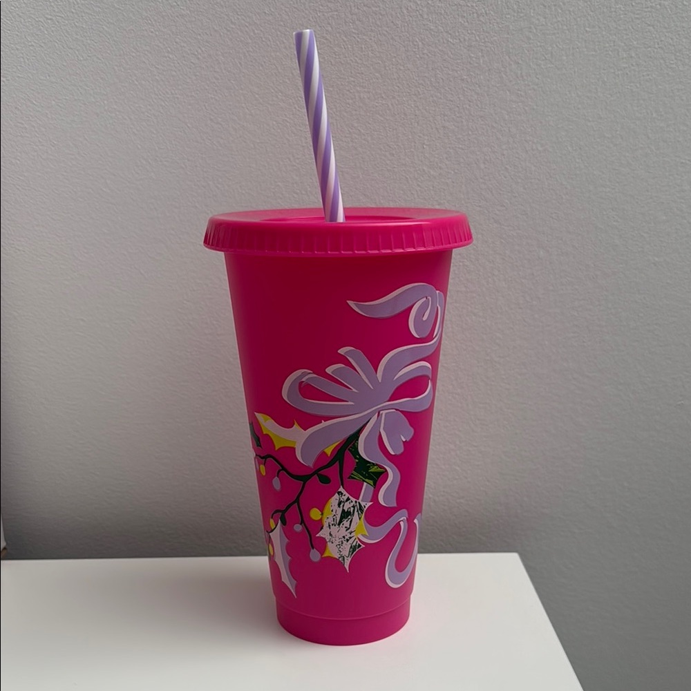 Starbucks reusable cup with Straw